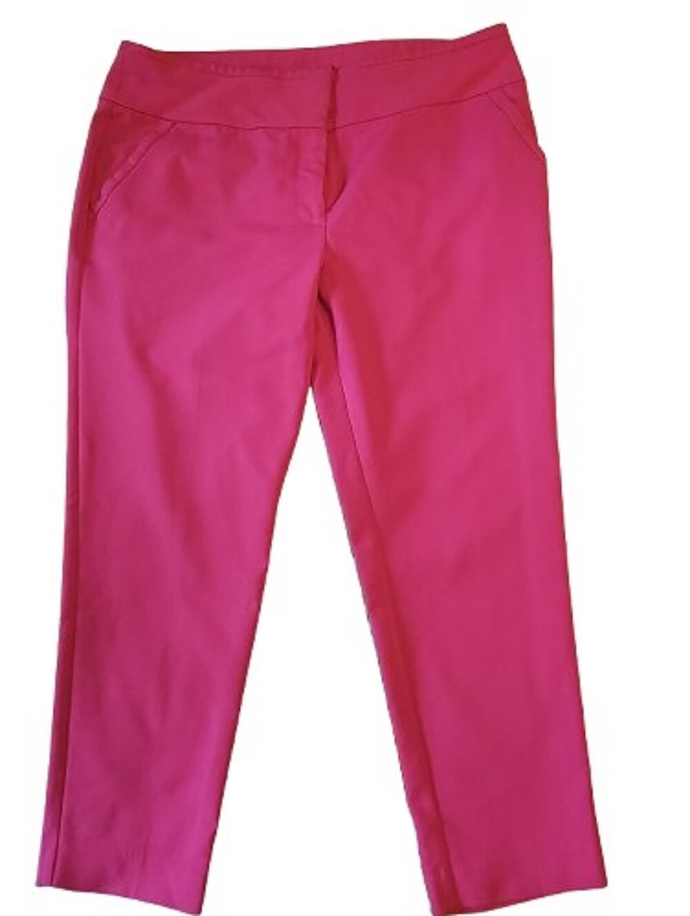 7th Avenue New York Women's Hot Pink Slim Ankle Pants - Size 14